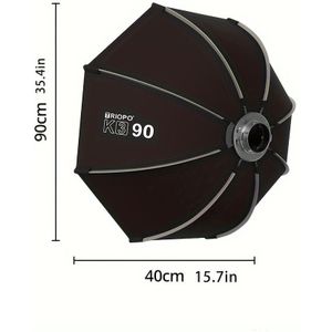Triopo K3 90cm Quick-setup Octagon Softbox Bowens Mount For Aputure Sokani Video Light