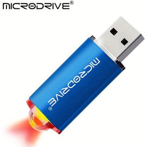 MiCRODRIVE Draagbare USB 2.0 Flash Drive met LED Achterlicht, Zeer Cool, USB 2.0 voor Laptop/PC/Mac Kan Gebruikt Worden voor Foto, Muziek, Film, Bestandsgegevens Opslag 64G 32G 16G 8G