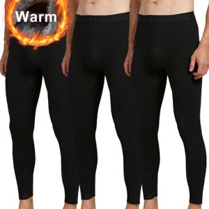 3-Pack Heren Thermisch Onderbroek - Zware Winterwarmte, Slim-Fit Hoge Elasticiteit Basislaag voor Koud Weer, /Outdoor, Langdurige Warmte (Bulkbestelling Waardevoordeel) - Kleur (Geen Panelen)
