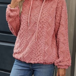 Dames Hoodie Trui - Dikke Winterwarmte, Knusse Oversized Capuchontrui in Olivegroen///Zwart Beige Grijs Blau Rooit Witte Kleuren – Wasmachinebestendig voor Casual en Formele Outfits bij Alledaag