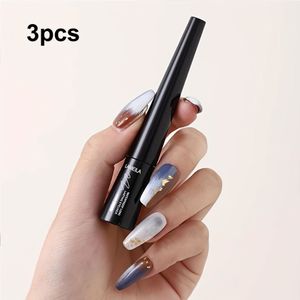 3 stuks Langhoudende Waterproof Vloeibare Eyeliner - Zwart, Natuurlijke Make-, Beginnersvriendelijke Eyeliner voor Dramatische & Dagelijkse Looks | Gladde Aanbrenging
