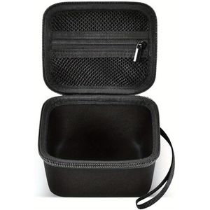 Case Compatibel voor Shaver Electric Pitbull Pro Razor, Reis Rotatie Scheerapparaat Baardtrimmer Opbergtas met Rits en Mesh Zakje voor Snorverzorgingsset, Zwart - Alleen Doos