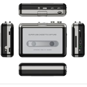 Retro Cassette naar Digitale Converter van HOTU met - USB-C Aangedreven MP3 Converter, Super Basversterking & Automatische Omkering, Stevig Ontwerp voor Vintage Audio Behoud & Opname