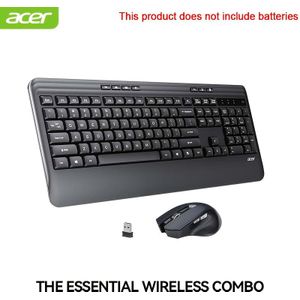ACER OCC331 Draadloos Toetsenbord en Muis Combo, Volledig Nummerblok, Sneltoetsknoppen, USB-ontvanger, Eenvoudige Installatie, 2.4 GHz Draadloos Kantoor- en Thuisgebruik