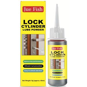 60ml Lock Core Poeder Grafiet Poeder Fijn Poeder Ash Key Glad Openen Duurzaam Anti-Rost en Anti-Clog