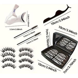 De Nieuwe Mode ! Magnetische Wimpers met Eén Klik Bevestiging, Geen Vaardigheden Vereist, Vergroot Direct Je met een Gemengde Look voor Verbluffende Make-up Stijlvolle Uitstraling!