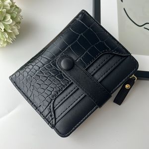 Mini Crocodile Print Clutch Wallet, Short Credit Card Holder, Women's Card Case & Coin Purse