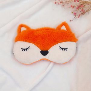 1pc Schattige Oogmasker, Pluche Fleece Oogmasker, Vos Sloth Beer Oogmasker, Zacht & Ademend Oogmasker voor Beter Slapen
