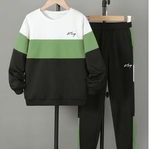 Herensuit met Big Boy Hip Hop Patchwork en Kleurblokken