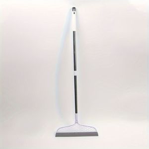 1pc Proclean Magic Broom With Detachable Head, Double-sided Silicone Scraper, Plastic Handle, Ideal For Hard Floors & Carpets, 180° Angle Design, , For Bathroom, Kitchen, Living Room