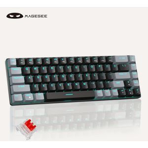 MageGee Draagbaar 60% Mechanisch Gaming Toetsenbord, MK--Toets PC/Laptop Toetsenbord Switches, RGB- Verlichting, - (Nee), Bedraad voor Windows/Mac, Kabel Inbegrepen, Ontwerp voor Kantoor & Gaming