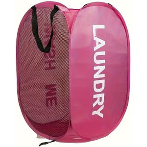 Fabric Laundry Hamper, Collapsible - Organizer Brand Dirty Storage Bin, Mesh Side, Dual Handles, Suitable For 14+ Years