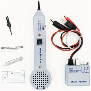 Wire Tracker Kit 200EP Professionele Audio Toongenerator Kit met Instelbaar Volume, Inductieve Versterker & Sonde Set voor Telefoon-, Data- & Beveiligingslijnen