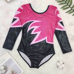 Gymnastiekpak, Balletpakje Voor Meisjes Met Lange Mouwen En Ronde Hals Voor Dans