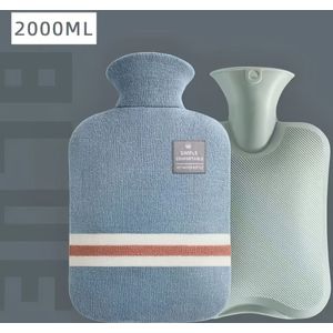 2L Warmwaterkruik met Gezellige Gebreide Hoes - Afneembaar & Wasbaar, Verzacht Nek en Schouders, Ideaal voor, Perfect Cadeau voor Mannen en Vrouwen, Verkrijgbaar in Meerdere Kleuren