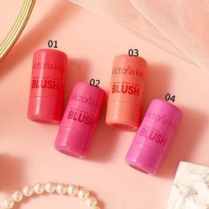 4-delige 's Blush Stick Set - Hydraterend, Natuurlijke Contour voor Lippen & Wangen, Matte Afwerking, Langdurig, Geschikt voor Alle Huidtypes, Gemengde Tinten