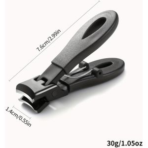 Brede Nagelknipper met Anti-Spat Opening, Scherpe Manicure en Pedicure Gereedschap voor Dikke Nagels