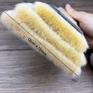 3-delige Set Platte Paddle Verfkwasten, Brede Verfkwast Verfkwast Verfkwast met Populieren Handvat Kunstverfkwasten Wol Verfkwasten Platte Verfkwast voor Olie- en Acrylverf