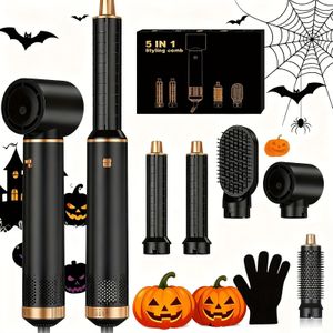 Hete Lucht Styler Borstel – Elektrische Haarstijltang & Krultang met Verwisselbare Opzetstukken, Hete Luchtborstel voor Nat of Haar, Haarstijlen Krultang Producten