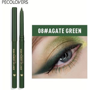 PECOLOVERS Waterdichte Matte Eyeliner Gel Potlood - 12 Levendige Tinten (Groen, , Blauw, & Meer), Zacht & Makkelijk aan te Brengen, Langdurige Pigment Oogmake-up voor een Gedurfde, Roekeloze Look