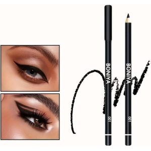 Zwarte Eyeliner Gladde Waterdichte en Zweetbestendige Langhoudende Eyeliner met Kern - Zwart - Makkelijk aan te Brengen