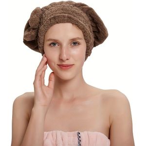 1pc sneldrogende haardroogkap voor vrouwen ongeparfumeerde douchedroog haarkap met schattig design badkameraccessoire