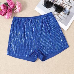 Meisjes Informele Pailletten Shorts Elastische Shorts Voor Zomerfeest Buiten Cadeau
