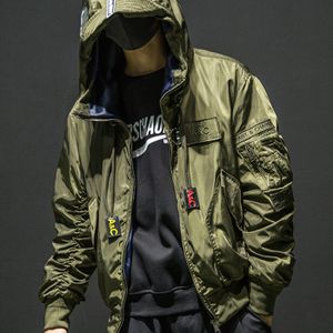 Herenjas Van 100% Met Kleur En Meerdere Ritszakken, Met Mouwen En Capuchon Voor De Lente En Herfst