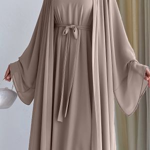 Tweedelige Set van Jurk en Vest A035