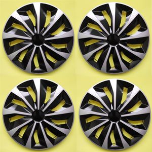 4-Pack Autowieldoppen, 16-Inch Lichtmetalen Wieldoppen, PP Kunststof, Diverse Kleuren, Auto Wielrand Decoratie, Universele Pasvorm voor Voertuigaccessoires