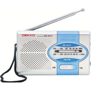 Compacte batterijgevoede AM FM korte golf radio met uitstekende geluidskwaliteit en oortelefoonstecker, ideaal voor senioren en thuisgebruik.