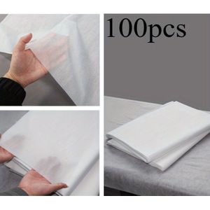 100 stks Premium Wegwerp Kussenhoes Laken - Linen, Vierkante Voet Pads voor Thuis & Salon Gebruik, Ideaal voor en Pedicures, Ongeparfumeerd, Spa-Kwaliteit