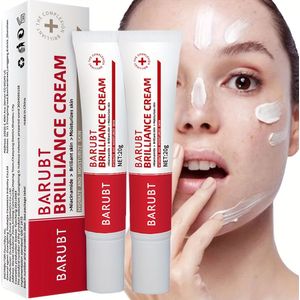 2 Stuks BARUBT Radiance Cream Met Niacinamide - Alcoholvrij, Hyaluronzuur Geïnfecteerd, Moisturizer Voor Tint, Radiance Boost, Alle Types, Unisex Volwassen, Firming En