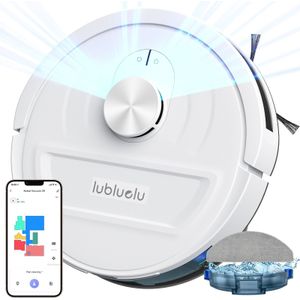 5500pa Robot Vacuum And Mop, 3 In 1 Robotic Vacuum Cleaner, Lubluelu L20 , 30 No-go Zones, Wifi/app/, For Carpet Pet Hair Hard Floor