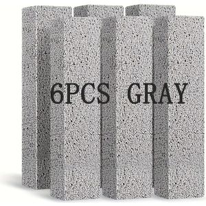 4st./6st. puimsteen toiletborstel voor het reinigen van toilet, badkuip, barbecue, zwembad, wastafel