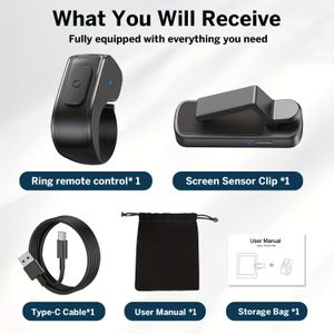 1 Set Draadloze Paginaomslaander & Camera Sluiter voor Kindle Paperwhite/ e-Readers - Handenvrije eBook Omslaander met RFID, Sluiterknop, Compatibel met eReader Apparaten (Geen Vervanging Nodig)