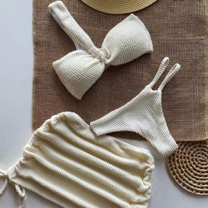 Beige -Delige Bikiniset Zomer Trend 25SS