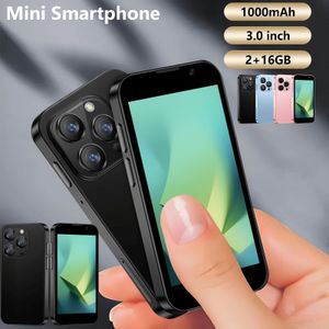 Mini-phone met 3,0 inch HD-scherm, ontgrendeld mini-telefoon, 5MP-camera, gezichtserkenning, dubbele SIM, , TF-kaart en een ultra-dun lichaam.【Raadzaam om Wi-Fi te verbinden voor gebruik】