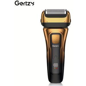 Heren oplaadbaar elektrisch scheerapparaat met zwevende kop, intelligent digitaal display, scherp mes zonder haarresten, IPX6, geschikt voor reizen en dagelijks gebruik als Vaderdagcadeau