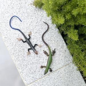 2pcs/1pc Art Simulated Lizard Bonsai Decoration, Garden Decoration, Reptiles Theme, With Boosting Vitality, For Easter, Outdoor, Garden, Indoor, Desktop Ornaments