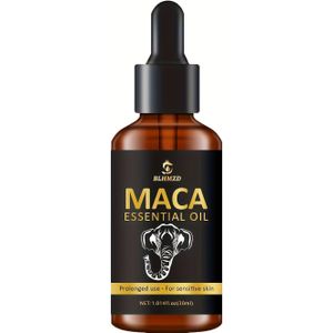 Herren Massageolie - Maca-Extrakt - Elefantenstut - Herren Massageöl - Trocken und schnell einziehend - für Oberschenkel & Körper - 30ml