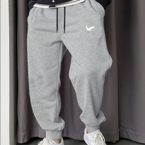 Heren Casual Winter Joggingbroeken - Gezellige Fleece Sweatpants met Trekkoord Taille, Geometrisch en Elastische Manchetten voor , Perfect voor Casual Kleding, Joggingbroeken