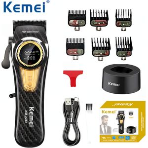 Kemei KM-2242 Krachtige Elektrische Haartrimmer Oplaadbare Professionele Tondeuse met Laader, Knipmachines voor Barbiers, Barbersets en Trimmers