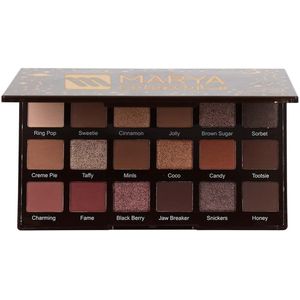 Eyeshadow Palette, 18 sterk gepigmenteerde waterdichte matte glitter oogschaduw make-up cosmetica-tool