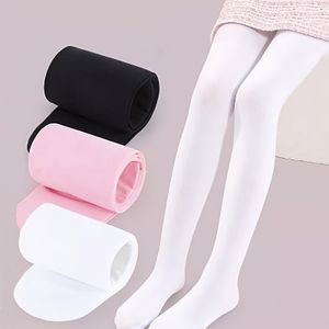 2-Pack/3-Pack Danssokken voor Jongeren, Meisjes Panty's voor Lente en Herfst, Witte Panty met Roze en Zwarte Zomerse Stijl, Hoogelastische Zachte Duurzame Balletsokken voor Jonge Meisjes