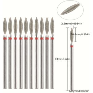 10- Professionele Nagelpolijstset - Premium Nagelboorbits, Reinigingsborstel, Pedicure Verwijderaar voor Acryl Gel Nagels, - Ongeparfumeerd door KADS, Complete Nagelkunst Manicure Gereedschapset