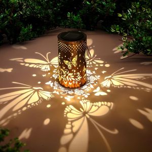 Solar-powered Led Lantern - Outdoor Hanging Light With Intricate , 600mah Solar Panel, Cast Iron Material - Patio, Lawn, Garden, Pathway & Tabletop Decor - Ideal Gift For , Solar Lights