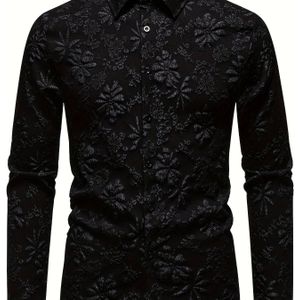 Nieuwe Heren Bloemen Lange Mouw Overhem