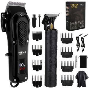 HIENA Professionele Heren Haarclipper, ABS Lichaam, Draadloze USB Oplaadbare Lithiumbatterij, 1500Mah Batterij, Cadeau voor Vaders