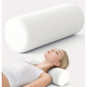 1 stuks Ergonomisch Cervicaal Kussen - Verwijderbaar & Wasbaar, Memory Foam, Satijnen Afwerking, Ideaal voor Ondersteuning van de Ruggengraat & Nek, Perfect voor , Hoofd, Nek, Rug en Benen